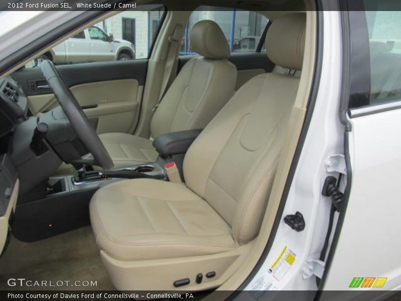 White Suede / Camel 2012 Ford Fusion SEL