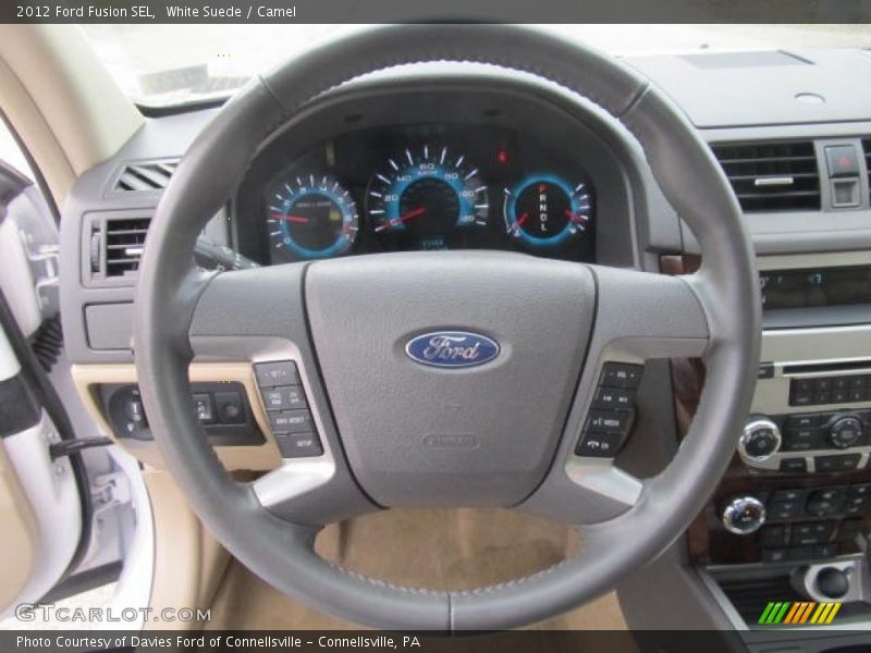 White Suede / Camel 2012 Ford Fusion SEL