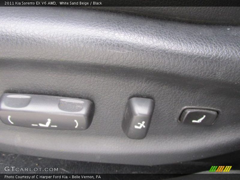 White Sand Beige / Black 2011 Kia Sorento EX V6 AWD