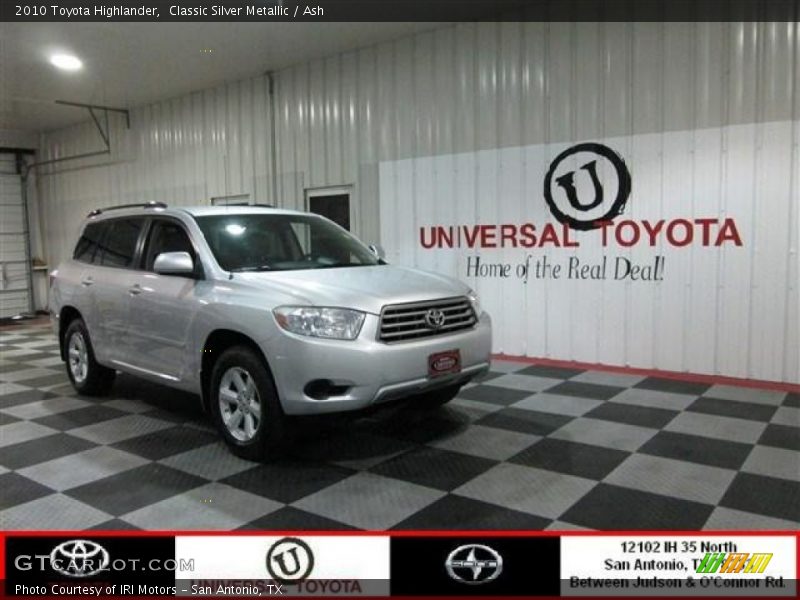 Classic Silver Metallic / Ash 2010 Toyota Highlander