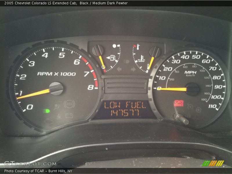 Black / Medium Dark Pewter 2005 Chevrolet Colorado LS Extended Cab