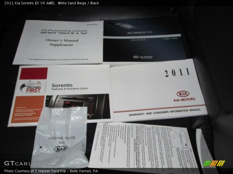 White Sand Beige / Black 2011 Kia Sorento EX V6 AWD