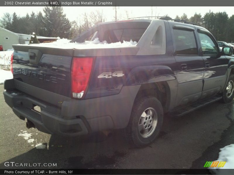 Indigo Blue Metallic / Graphite 2002 Chevrolet Avalanche 4WD