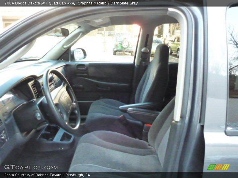 Graphite Metallic / Dark Slate Gray 2004 Dodge Dakota SXT Quad Cab 4x4