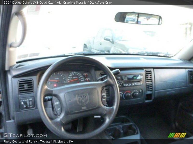 Graphite Metallic / Dark Slate Gray 2004 Dodge Dakota SXT Quad Cab 4x4