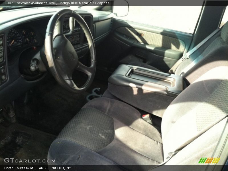 Indigo Blue Metallic / Graphite 2002 Chevrolet Avalanche 4WD