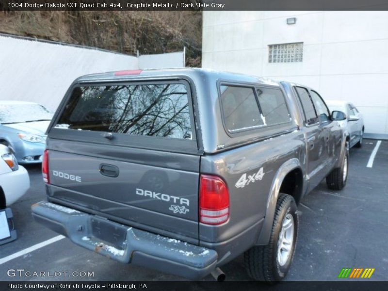 Graphite Metallic / Dark Slate Gray 2004 Dodge Dakota SXT Quad Cab 4x4