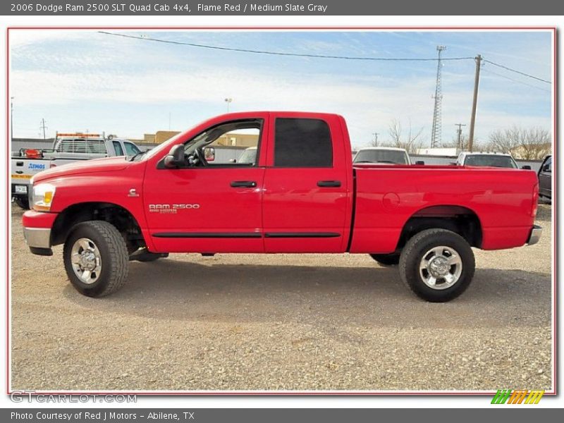 Flame Red / Medium Slate Gray 2006 Dodge Ram 2500 SLT Quad Cab 4x4