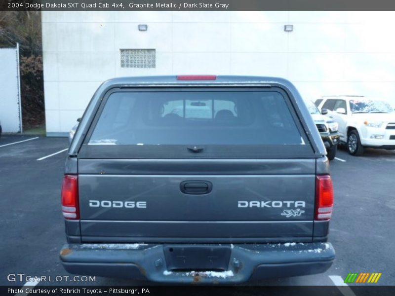 Graphite Metallic / Dark Slate Gray 2004 Dodge Dakota SXT Quad Cab 4x4