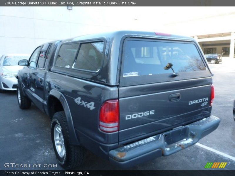 Graphite Metallic / Dark Slate Gray 2004 Dodge Dakota SXT Quad Cab 4x4