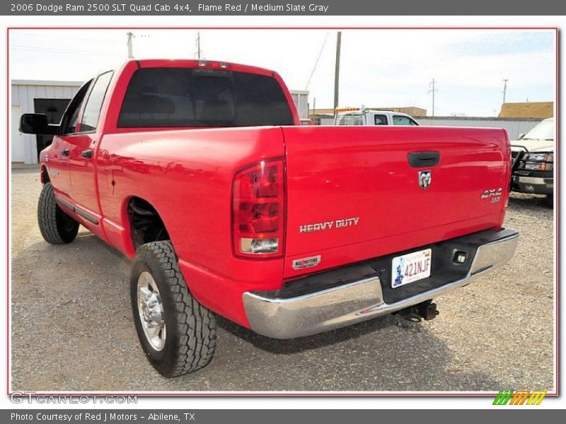 Flame Red / Medium Slate Gray 2006 Dodge Ram 2500 SLT Quad Cab 4x4