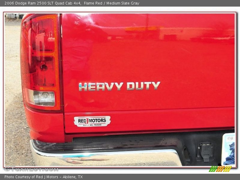 Flame Red / Medium Slate Gray 2006 Dodge Ram 2500 SLT Quad Cab 4x4