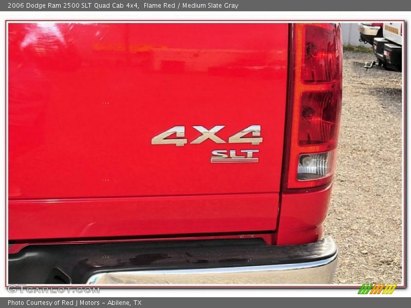 Flame Red / Medium Slate Gray 2006 Dodge Ram 2500 SLT Quad Cab 4x4
