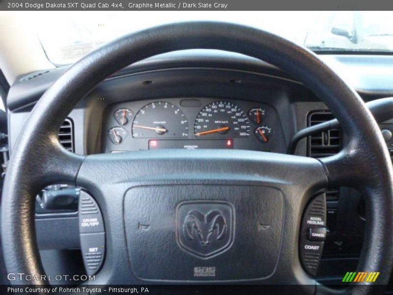 Graphite Metallic / Dark Slate Gray 2004 Dodge Dakota SXT Quad Cab 4x4