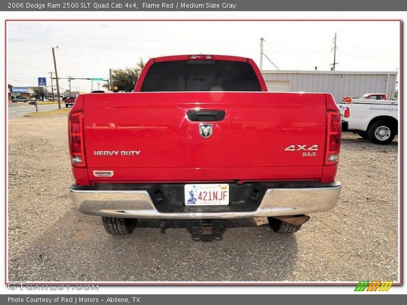 Flame Red / Medium Slate Gray 2006 Dodge Ram 2500 SLT Quad Cab 4x4