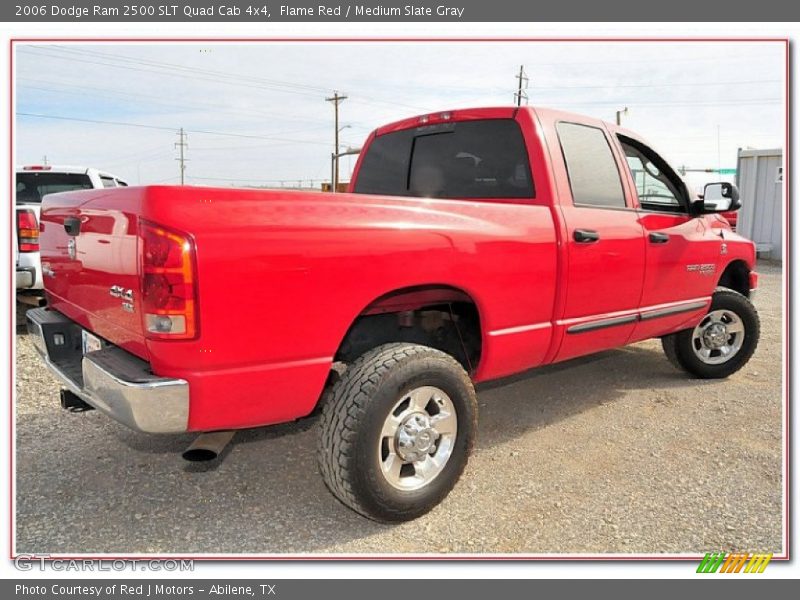 Flame Red / Medium Slate Gray 2006 Dodge Ram 2500 SLT Quad Cab 4x4