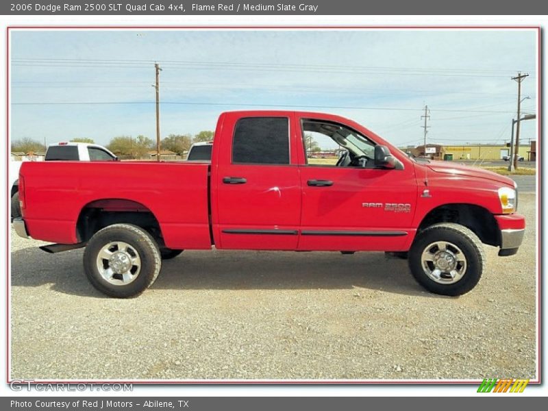 Flame Red / Medium Slate Gray 2006 Dodge Ram 2500 SLT Quad Cab 4x4