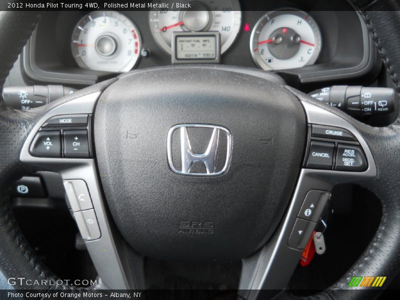 Polished Metal Metallic / Black 2012 Honda Pilot Touring 4WD