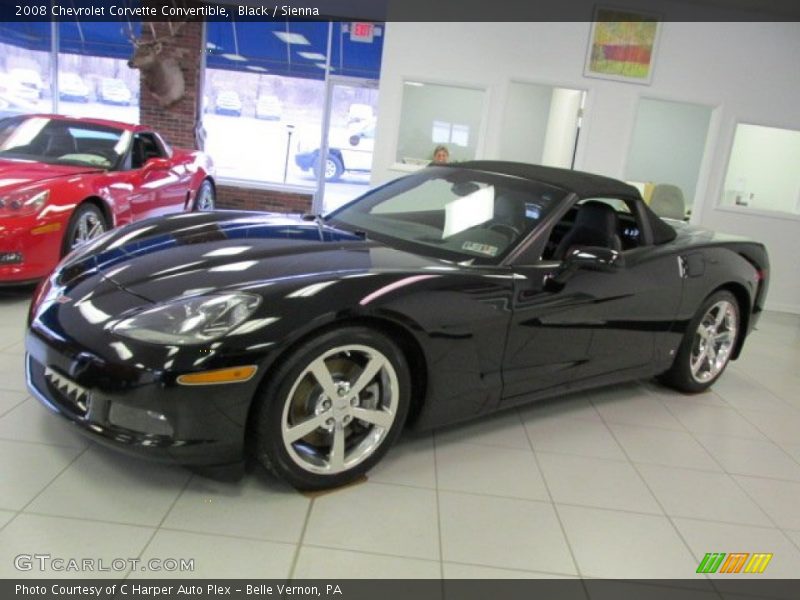 Black / Sienna 2008 Chevrolet Corvette Convertible