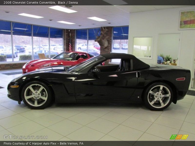 Black / Sienna 2008 Chevrolet Corvette Convertible