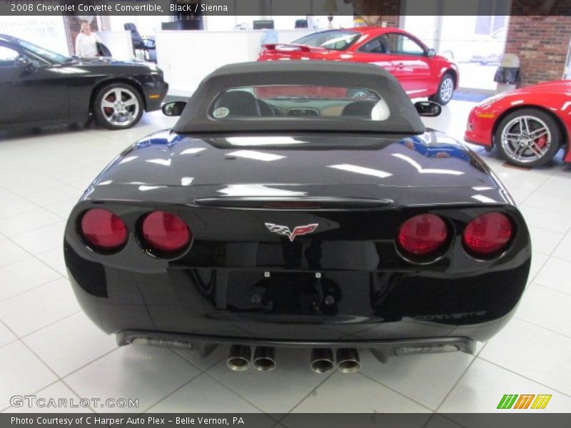 Black / Sienna 2008 Chevrolet Corvette Convertible
