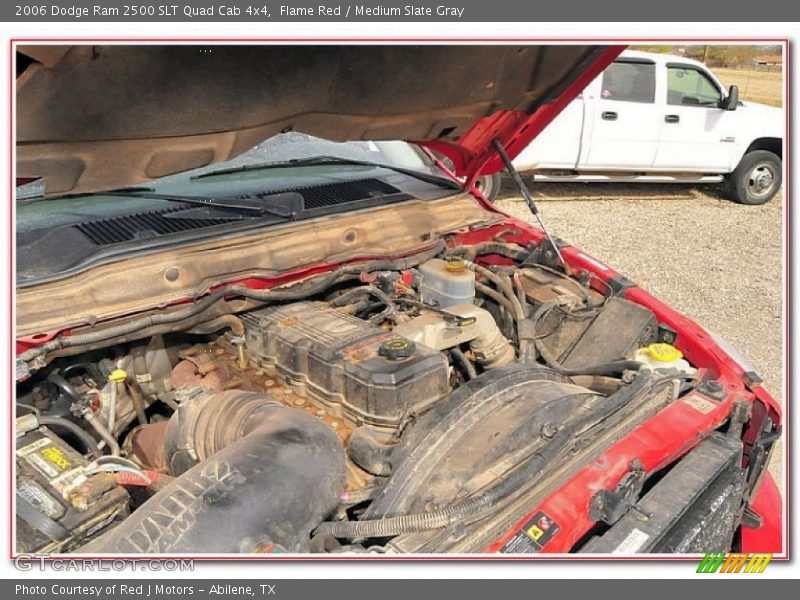 Flame Red / Medium Slate Gray 2006 Dodge Ram 2500 SLT Quad Cab 4x4