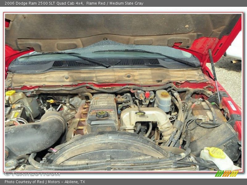 Flame Red / Medium Slate Gray 2006 Dodge Ram 2500 SLT Quad Cab 4x4