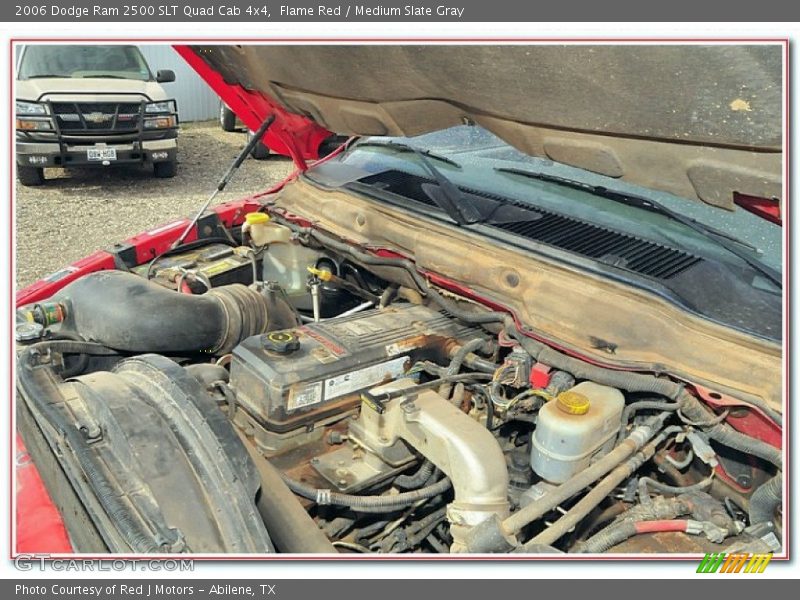 Flame Red / Medium Slate Gray 2006 Dodge Ram 2500 SLT Quad Cab 4x4
