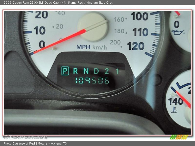Flame Red / Medium Slate Gray 2006 Dodge Ram 2500 SLT Quad Cab 4x4