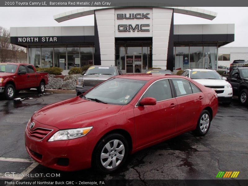Barcelona Red Metallic / Ash Gray 2010 Toyota Camry LE