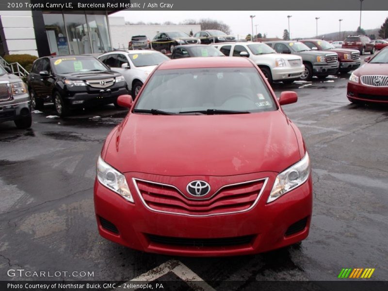 Barcelona Red Metallic / Ash Gray 2010 Toyota Camry LE