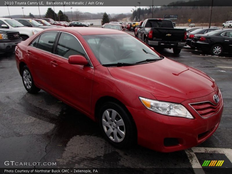 Barcelona Red Metallic / Ash Gray 2010 Toyota Camry LE