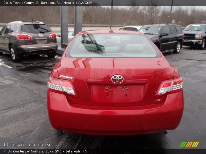 Barcelona Red Metallic / Ash Gray 2010 Toyota Camry LE