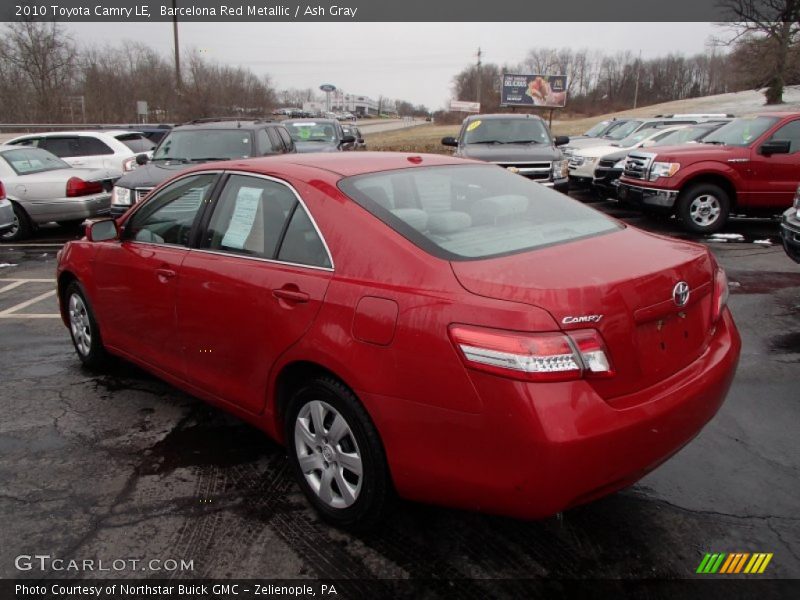 Barcelona Red Metallic / Ash Gray 2010 Toyota Camry LE