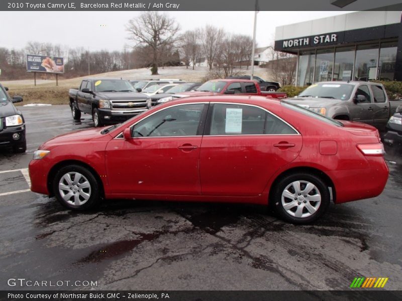 Barcelona Red Metallic / Ash Gray 2010 Toyota Camry LE