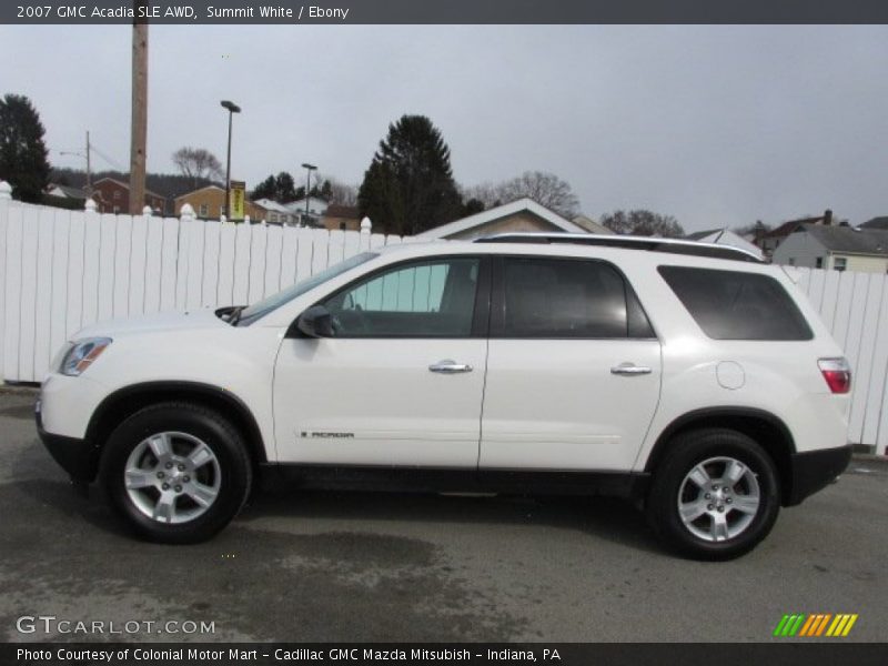 Summit White / Ebony 2007 GMC Acadia SLE AWD