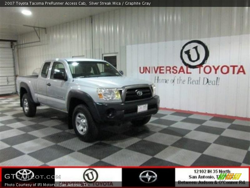 Silver Streak Mica / Graphite Gray 2007 Toyota Tacoma PreRunner Access Cab