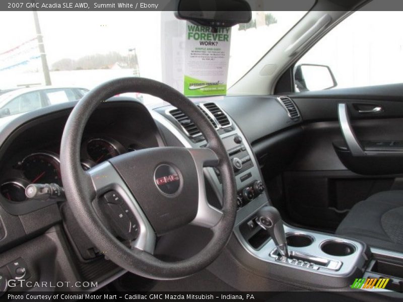 Summit White / Ebony 2007 GMC Acadia SLE AWD
