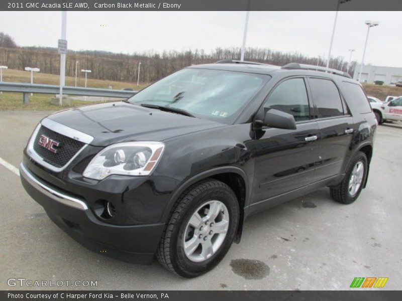 Carbon Black Metallic / Ebony 2011 GMC Acadia SLE AWD