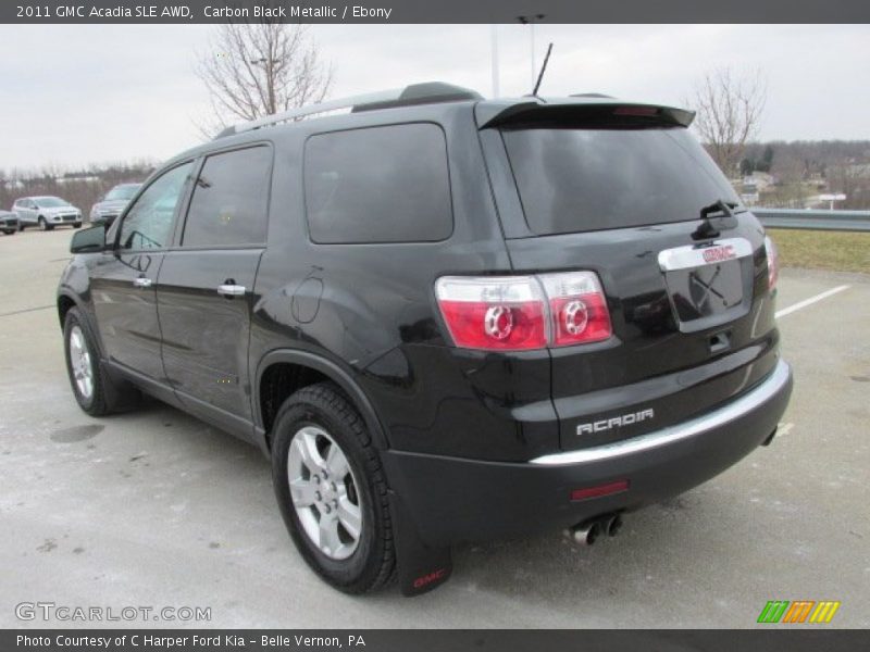 Carbon Black Metallic / Ebony 2011 GMC Acadia SLE AWD