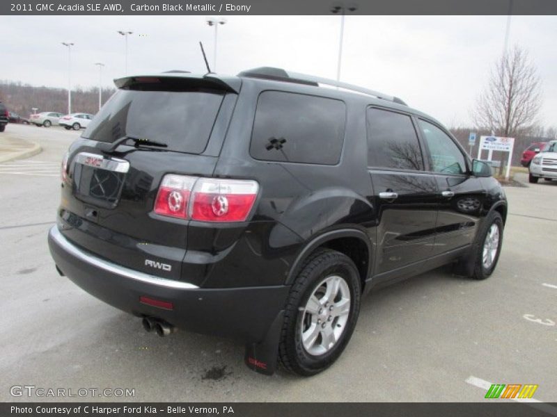 Carbon Black Metallic / Ebony 2011 GMC Acadia SLE AWD