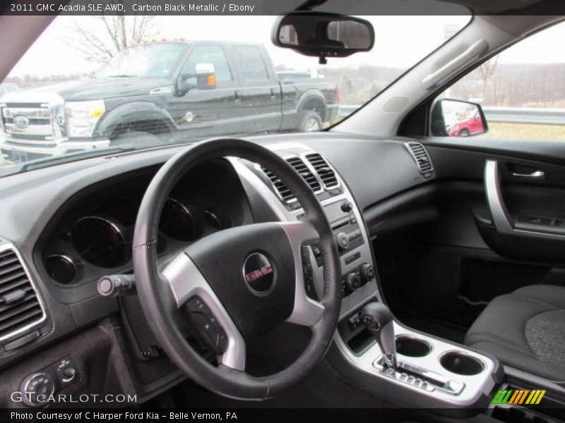Carbon Black Metallic / Ebony 2011 GMC Acadia SLE AWD