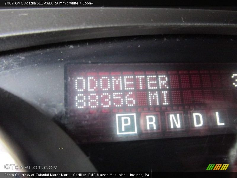 Summit White / Ebony 2007 GMC Acadia SLE AWD