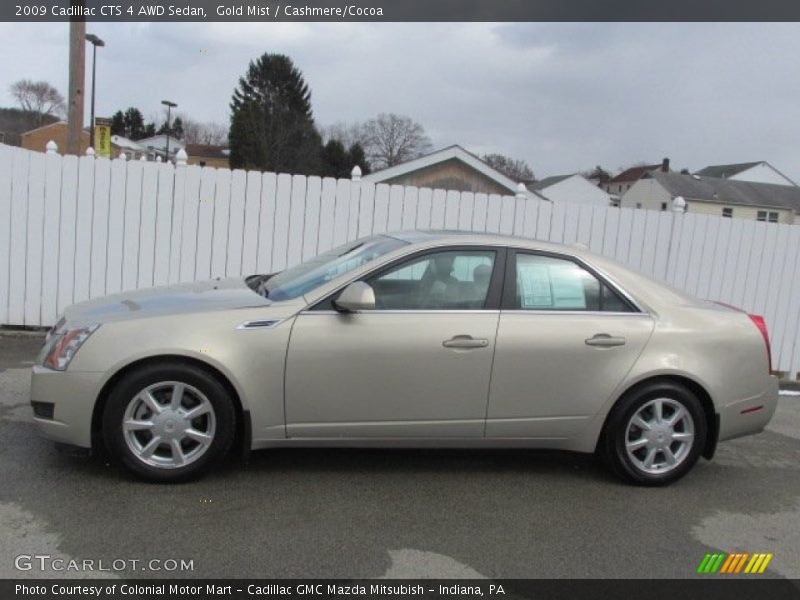 Gold Mist / Cashmere/Cocoa 2009 Cadillac CTS 4 AWD Sedan