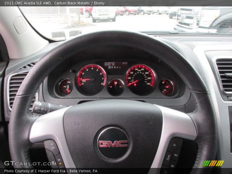 Carbon Black Metallic / Ebony 2011 GMC Acadia SLE AWD