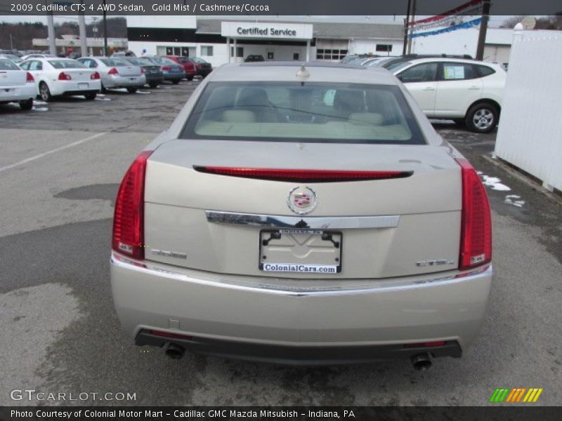 Gold Mist / Cashmere/Cocoa 2009 Cadillac CTS 4 AWD Sedan