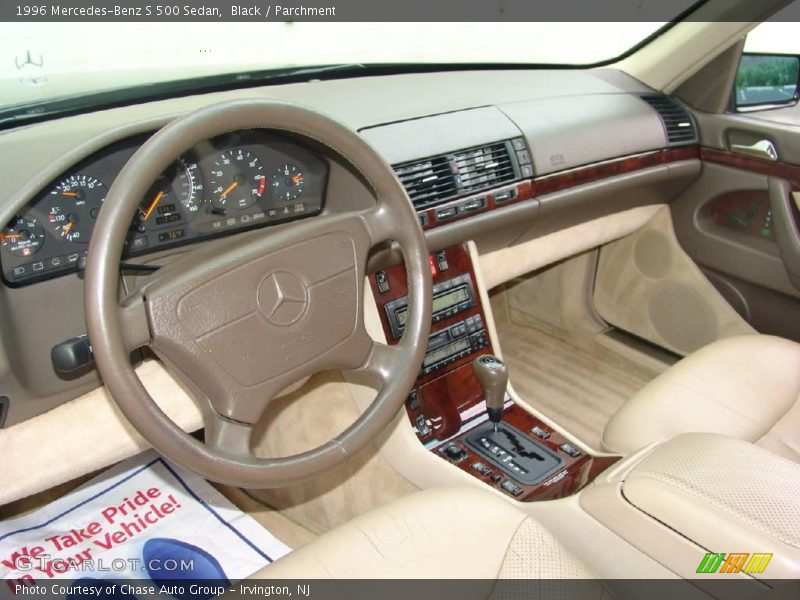 Black / Parchment 1996 Mercedes-Benz S 500 Sedan