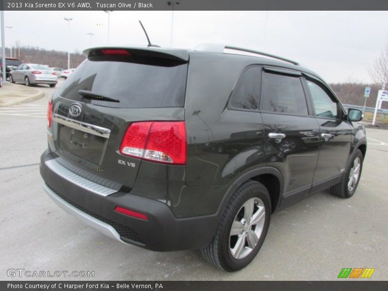 Tuscan Olive / Black 2013 Kia Sorento EX V6 AWD