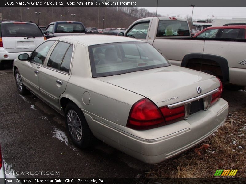 Gold Ash Metallic / Medium Parchment 2005 Mercury Grand Marquis GS