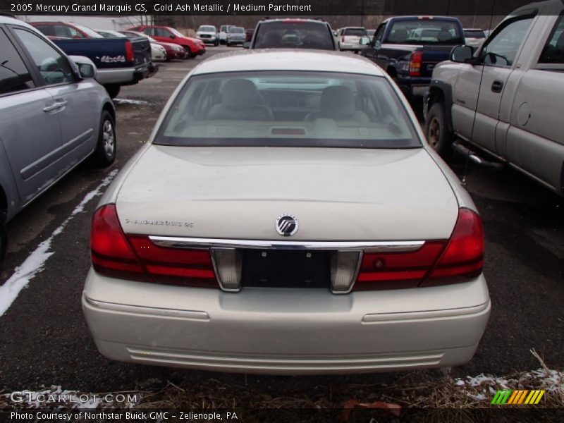 Gold Ash Metallic / Medium Parchment 2005 Mercury Grand Marquis GS